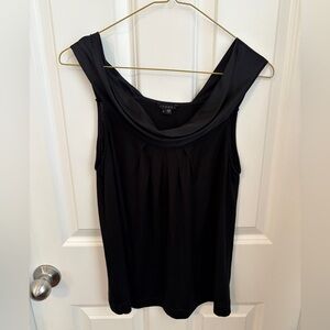 Theory Cowl Neck Sleeveless Feminine Quiet Luxury Black Top Women’s Size P